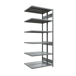 eurokraft pro Steckregal, doppelreihig, Fachboden-BxT 1300 x (2 x 400) mm, verzinkt, Höhe 2500 mm, Anbauregal