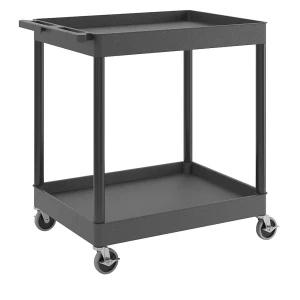 Mehrzweckwagen MULTI, LxBxH 920 x 640 x 960 mm, 2 Etagen, schwarz kaiserkraft