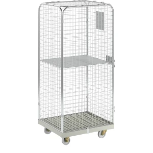 kaiserkraft Contentor rolante SAFE, AxLxP 1800 x 720 x 810 mm, plataforma rolante cinzenta, Contentor rolante SAFE, AxLxP 1800 x 720 x 810 mm,
