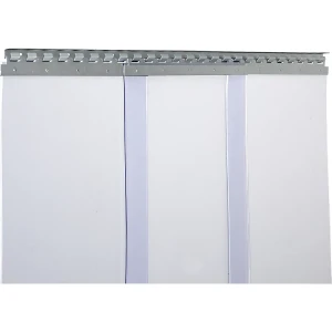 Streifenvorhang, Preis / m², Breite x Stärke 400 x 4 mm, Überlappung 1 Haken = 72 mm kaiserkraft