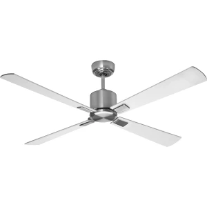 kaiserkraft Ventoinha de teto com pás de madeira, Ø da pá do rotor 1320 mm, branco / cinzento claro, Ventoinha de teto com pás de madeira, Ø da pá do