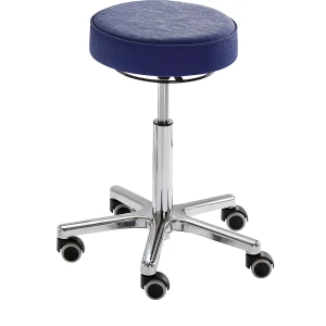 Hocker UNI, Sitz aus Kunstleder, Bezug atollblau kaiserkraft