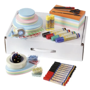 magnetoplan Mala para conferência, conjunto base para formador , cartão, AxLxP 330 x 480 x 125 mm, Mala para conferência, conjunto base para formador,