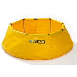 Justrite Notfall-Faltwanne POP-UP, Vinyl-Spezialplane mit Schaumstoffring, Auffangvolumen 250 l