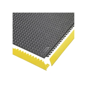 NOTRAX Bodenplatten-Stecksystem, Skywalker ESD NITRILE FR genoppt, LxBxH 910 x 910 x 13 mm, schwarz, feuerresistent