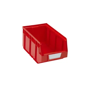 Sichtlagerkasten aus Polyethylen, LxBxH 234 x 144 x 123 mm, rot, VE 38 Stk kaiserkraft