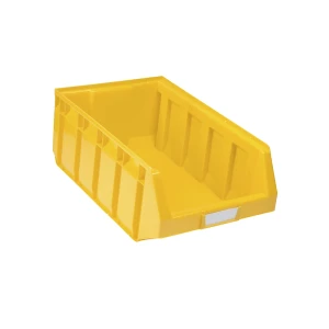 kaiserkraft Caixa de armazenagem à vista em polietileno, CxLxA 480 x 297 x 189 mm, amarelo, embalagem 12 unid., Caixa de armazenagem à vista em