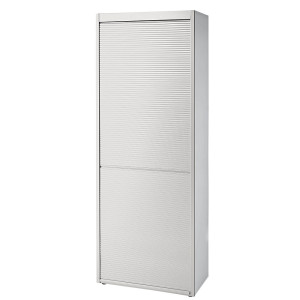 eurokraft pro Rollladenschrank, 3 Fachböden, alusilber / alusilber