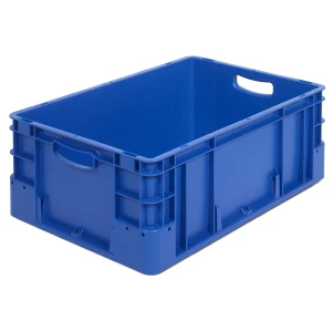 Industriebehälter, Volumen 40 l, LxBxH 600 x 400 x 220 mm, VE 4 Stk, blau kaiserkraft