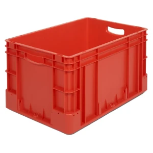Industriebehälter, Volumen 60 l, LxBxH 600 x 400 x 320 mm, VE 3 Stk, rot kaiserkraft