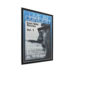 DURABLE DURAFRAME® Info-Rahmen, selbstklebend, magnetisch, für DIN A3, Rahmen schwarz, VE 6 Stk