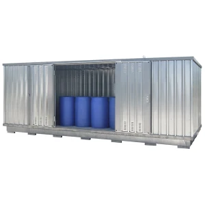 LaCont Contentor de armazenagem para substâncias perigosas para substâncias contaminantes da água , AxLxP exterior 2385 x 6075 x 2875 mm, galvanizado,