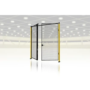 Axelent Türanbaupaket X-Guard (ohne Türwandelement, Stützen und Verriegelung), Doppeltür als Schwenktür, HxB 2300 x max. 3000 mm