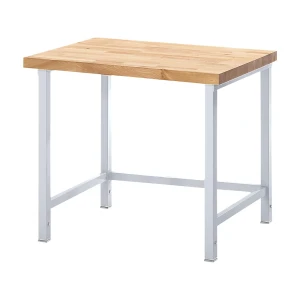 eurokraft pro Höhenverstellbare Werkbank, Gestellbauweise, ohne Unterbau, Breite 1250 mm, Gestell lichtgrau