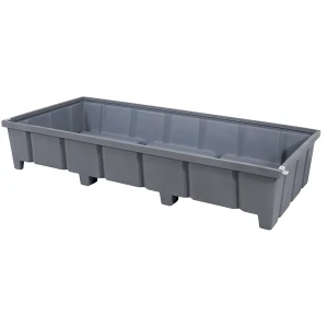 Regal-Bodenwanne, aus Polyethylen, Auffangvolumen 1000 l, für Fachbreite 2700 mm kaiserkraft