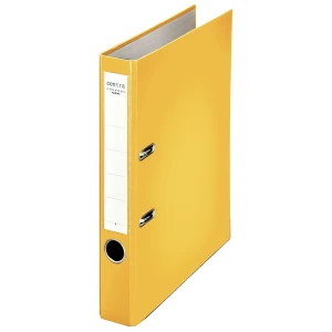 kaiserkraft Pasta A4 com superfície plástica, largura da lombada 55 mm, UE 25 unid., amarelo, a partir 5 UE, Pasta A4 com superfície plástica, largura
