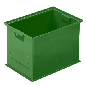 kaiserkraft Caixa de transporte empilhável, CxLxA 465 x 314 x 300 mm, cor verde, embalagem com 6 unidades, Caixa de transporte empilhável, CxLxA 465 x