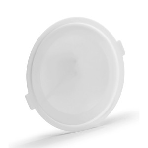 kaiserkraft Tampa para contentor redondo, PEAD, branco natural, para contentor de 40/50 l, Tampa para contentor redondo, PEAD, branco natural, para