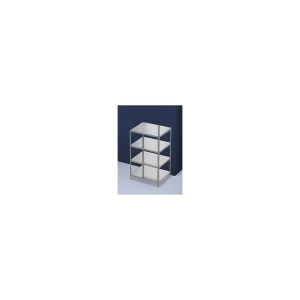 eurokraft pro Schraubregal, Bauart leicht, doppelseitig, HxBxT 1500 x 1000 x 800 mm, verzinkt, Grundregal