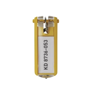 DURABLE Porta-chaves , embalagem de 36 unidades, amarelo, Porta-chaves, embalagem de 36 unidades, amarelo. Em plástico de alta qualidade. O rebaixo de