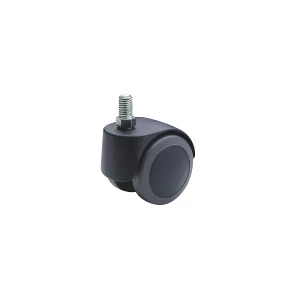 Proroll Stuhlrolle, Rad-Ø 50 mm, VE 5 Stk, mit Gewinde M 10 x 15, schwarz, weich, für harte Böden