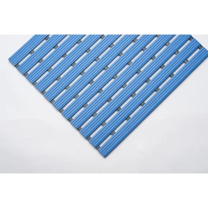 EHA PVC-Profilmatte, pro lfd. m, Lauffläche aus Hart-PVC, rutschsicher, Breite 1000 mm, blau