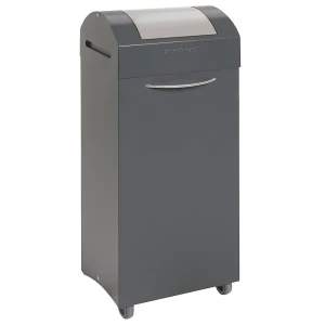 Wertstoffsammler, flammverlöschend, BxT 380 x 320 mm, Volumen 75 l, Einwurf lichtgrau kaiserkraft