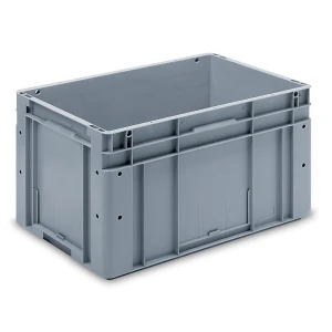 Euronorm-Stapelbehälter, Außen-LxBxH 600 x 400 x 320 mm, grau kaiserkraft