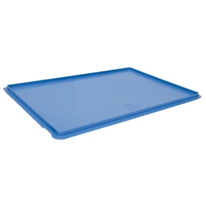 Deckel für Euronorm-Stapelbehälter, VE 2 Stk, LxB 600 x 400 mm, blau kaiserkraft