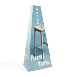 Pixartprinting Totem Pyramidal Carton PLV Personnalisée