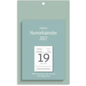 VÃ¤ggplÃ¥n med dagblock Humor 2027