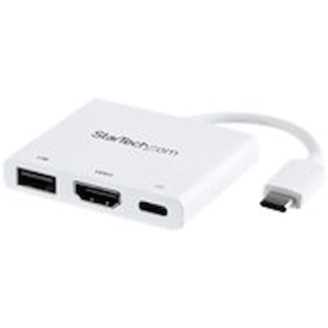 Startech USB-C multiportadapter med HDMI - USB 3.0-port - 60Â W