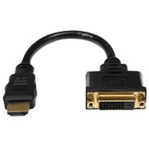 StarTech.com 20 cm HDMI till DVI-D-videokabeladapter - HDMI-hane