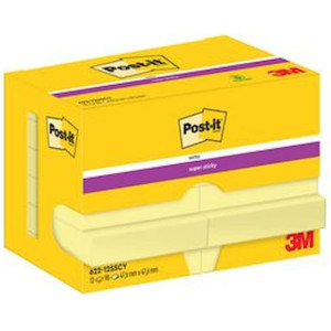 Notes POST-IT SS 47x47mm gul 12/fp