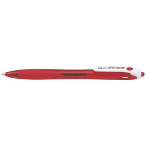 BlÃ¤ckkulpenna PILOT Rex Grip RÃ¶d, medium, 1.0mm, 10st 10st