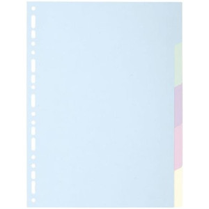 PÃ¤rmregister EXACOMPTA Papper Forever A4, 5 flikar