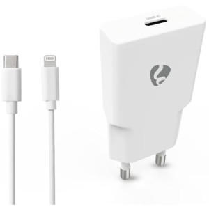 Laddare VÃ¤gg NEDIS 20 W USB-C/Lightning
