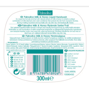 TvÃ¥l PALMOLIVE Milk &amp; Honey 300ml