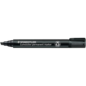 MÃ¤rkpenna Lumocolor Perm snedskuren 2-5mm svart 10st