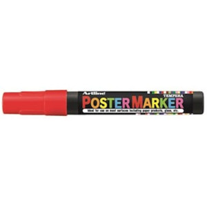 MÃ¤rkpenna ARTLINE Postermarker 2mm rÃ¶d 12st