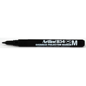 MÃ¤rkpenna Artline 854 OH M Perm svart 12st