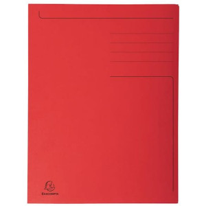 Mapp EXACOMPTA 3-kl kartong 280g A4 rÃ¶d