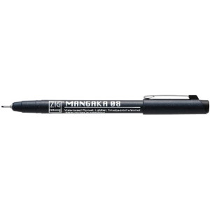 ZIG Mangaka fineliner 08 Svart 12st
