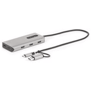 StarTech.com USB-C Multiport Adapter w/Attached USB-C to USB-A