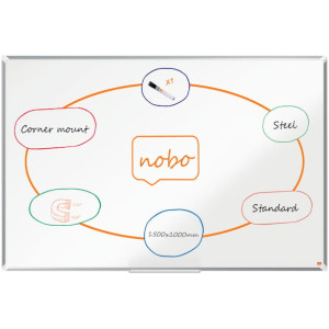 Whiteboard NOBO premium stÃ¥l 150x100cm