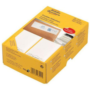Etikett AVERY frankering 138x48mm 500/fp
