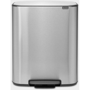 Papperskorg BRABANTIA Pedal Bo 2x30L Matt StÃ¥l