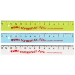 Linjal KUM softie VÃ¤nsterhÃ¤nt 15cm