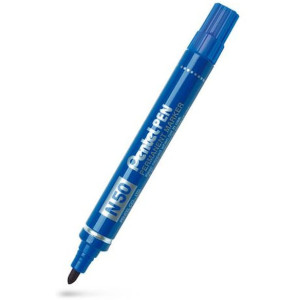 MÃ¤rkpenna perm. PENTEL N50 rund blÃ¥