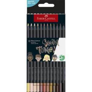 FÃ¤rgpenna Black Edition Skin tones 12/fp
